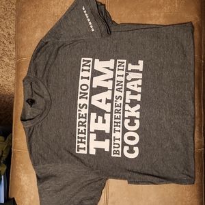 Dark Heather gray funny cocktail shirt